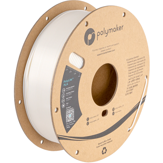 Polymaker PolyLite PLA - Silk White