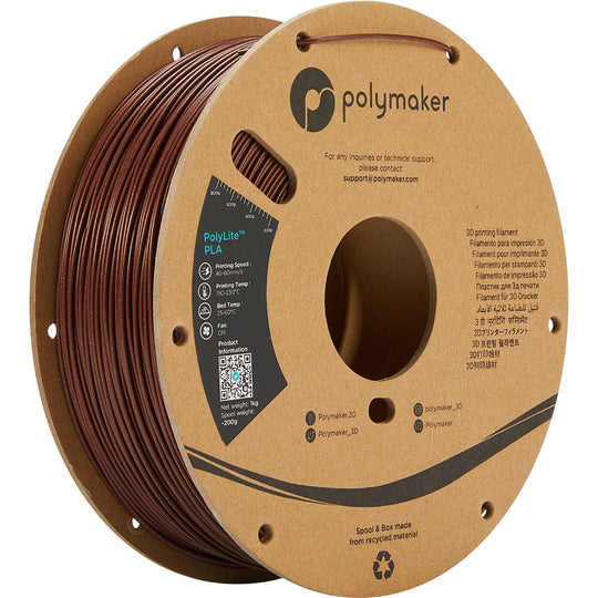 Polymaker PolyLite PLA - Galaxy Dark Red