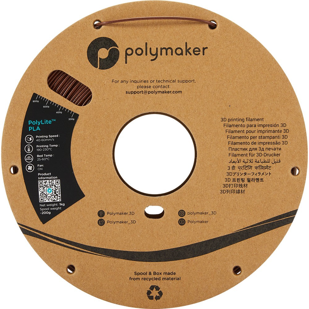 Polymaker PolyLite PLA - Galaxy Dark Red