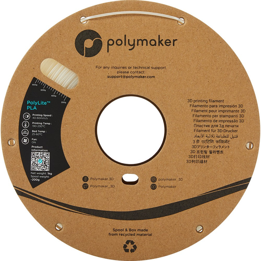 Polymaker PolyLite PLA - Natural
