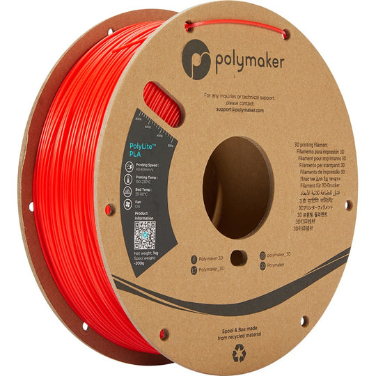 Polymaker PolyLite PLA - Red