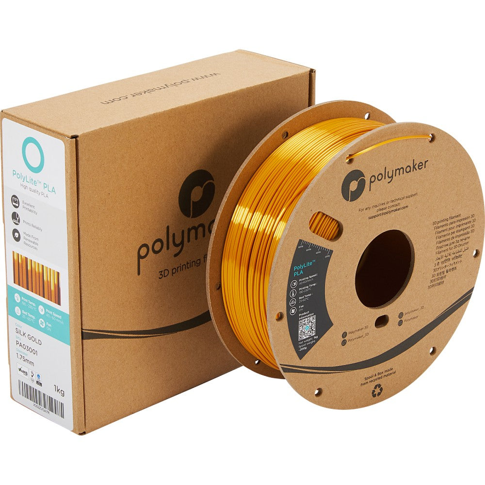 Polymaker PolyLite PLA - Silk Gold