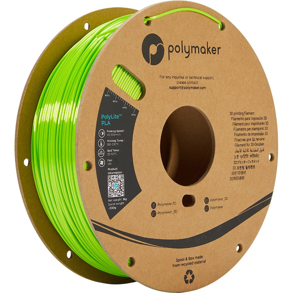 Polymaker PolyLite PLA - Silk Lime