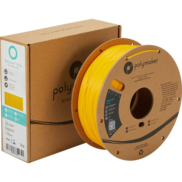 Polymaker PolyLite PLA - Yellow– Ultimate 3D Printing Store