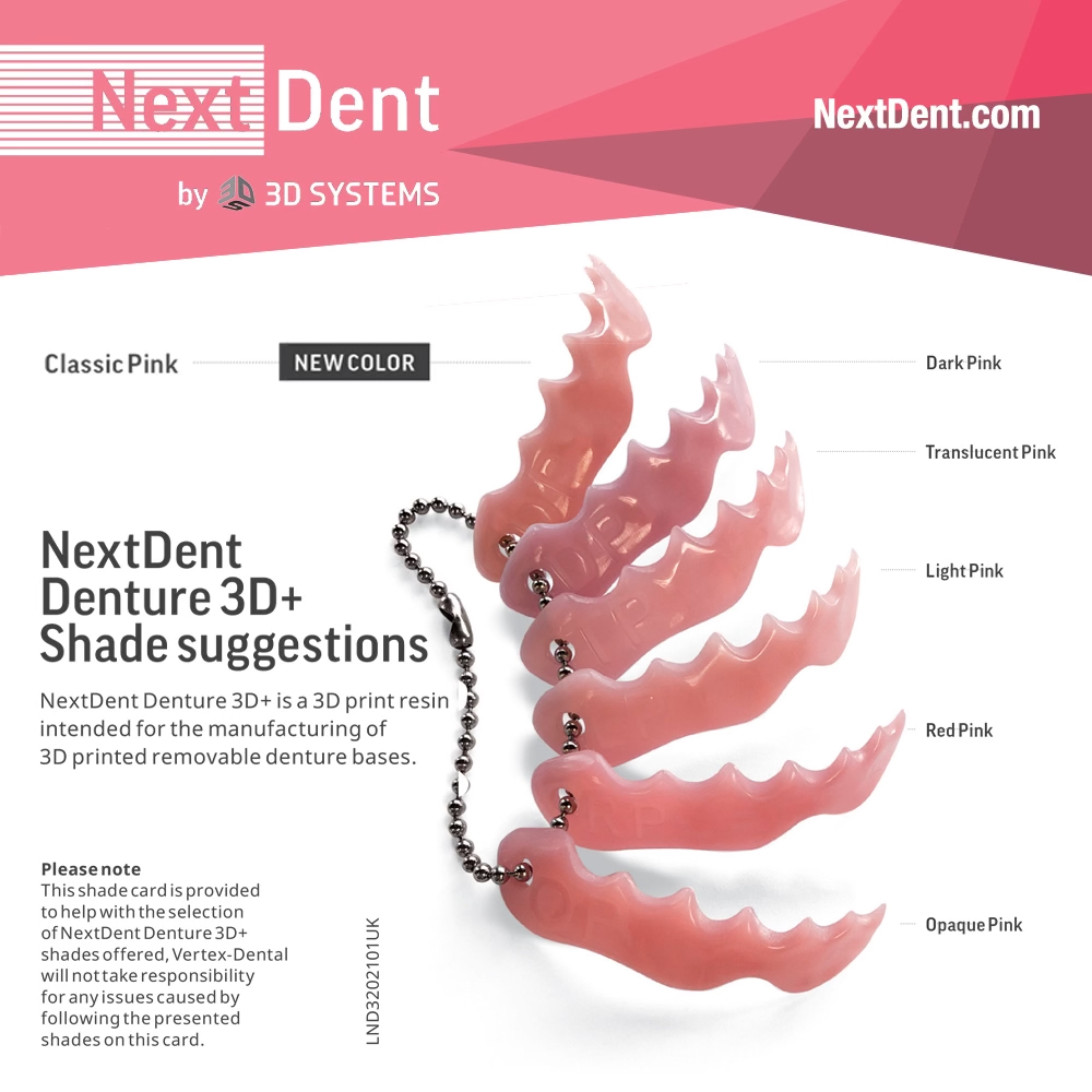 NextDent Denture 3D+ Resin - Opaque Pink