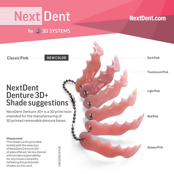 NextDent Denture 3D+ Resin - Red Pink - Expired