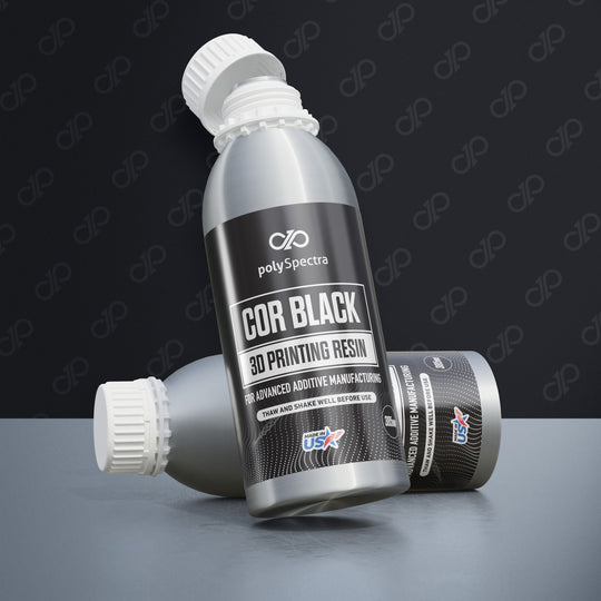 polySpectra COR Black Photopolymer Resin for 385nm DLP 3D Printers