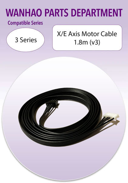 Wanhao i3 - X/E Axis Motor Cable 1.8m (v3)