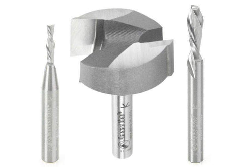 ABS201 - Axiom 3pc CNC Starter Bit Set for Iconic 1/4 Shank by Amana Tool - Ultimate 3D Printing Store