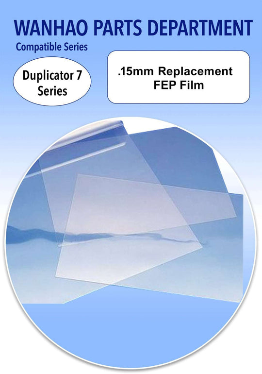 Wanhao .15mm FEP Sheet Universal for 192x120mm Printers