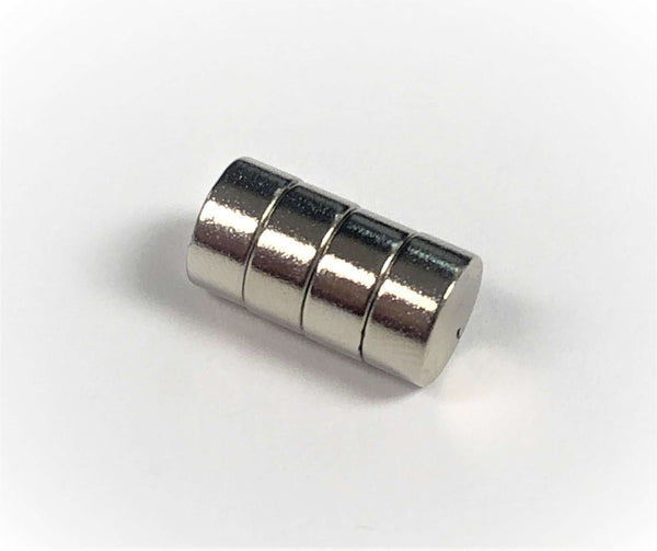 Neodymium Magnet 3.8mm Thick 8mm Diameter - 4 Pack - Ultimate 3D Printing Store