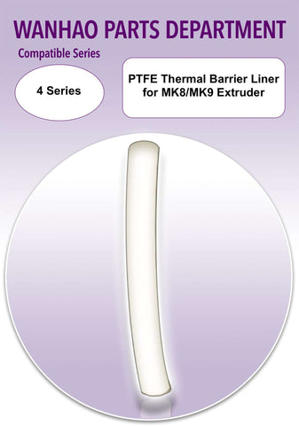 PTFE Thermal Barrier Liner for MK8/MK9 Extruder * 3D Printer Spare Parts - Ultimate 3D Printing Store