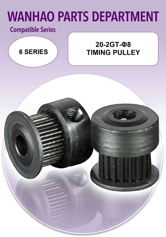 Wanhao D6 - 20-2GT-8mm Timing Pulley