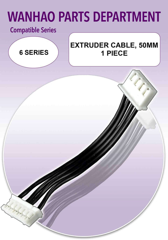Wanhao D6 - Extruder Cable, 50mm