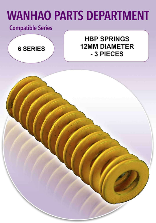 Wanhao D6 - HBP Spring, 12mm Diameter