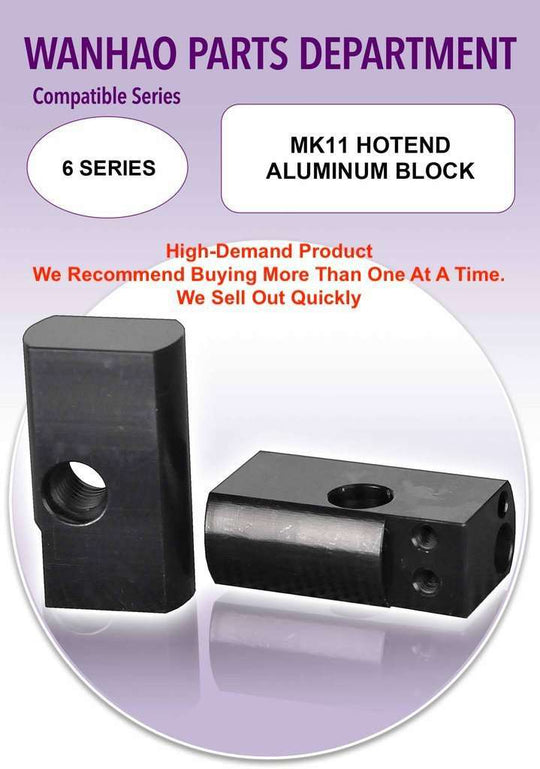 Wanhao D6 - MK11 Hotend Aluminum Block