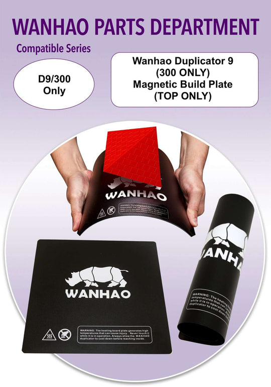 Wanhao D9 (300 Only) Magnetic Build Plate Top