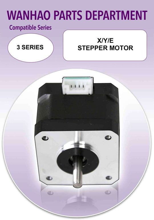 Wanhao X/Y/E Axis Stepper Motor - i3 V2.0/i3 Plus