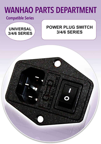 Wanhao Universal Part - Power Plug Switch 3/4/6/9 Series - Ultimate 3D Printing Store