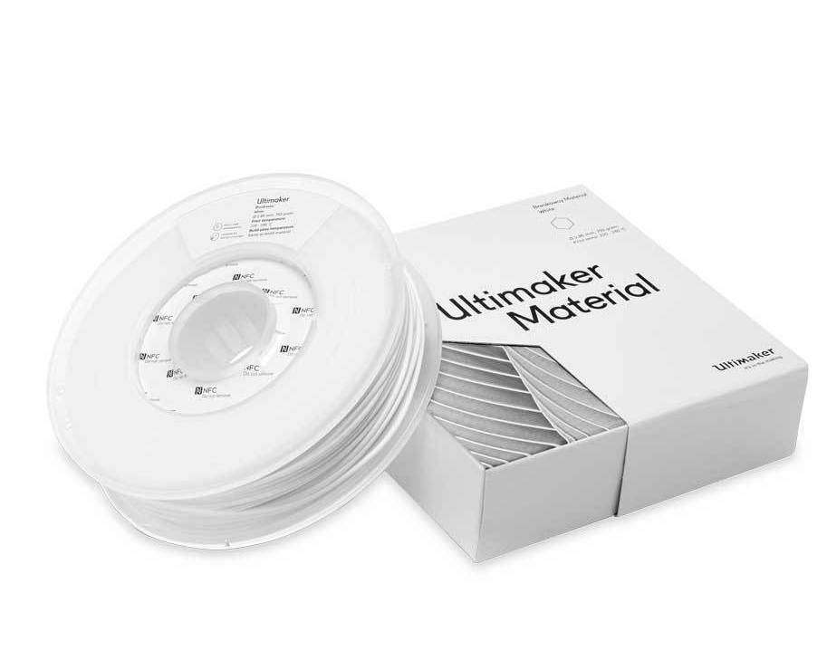 White - Ultimaker NFC BREAKAWAY Filament 2.85mm (750g) - Ultimate 3D Printing Store