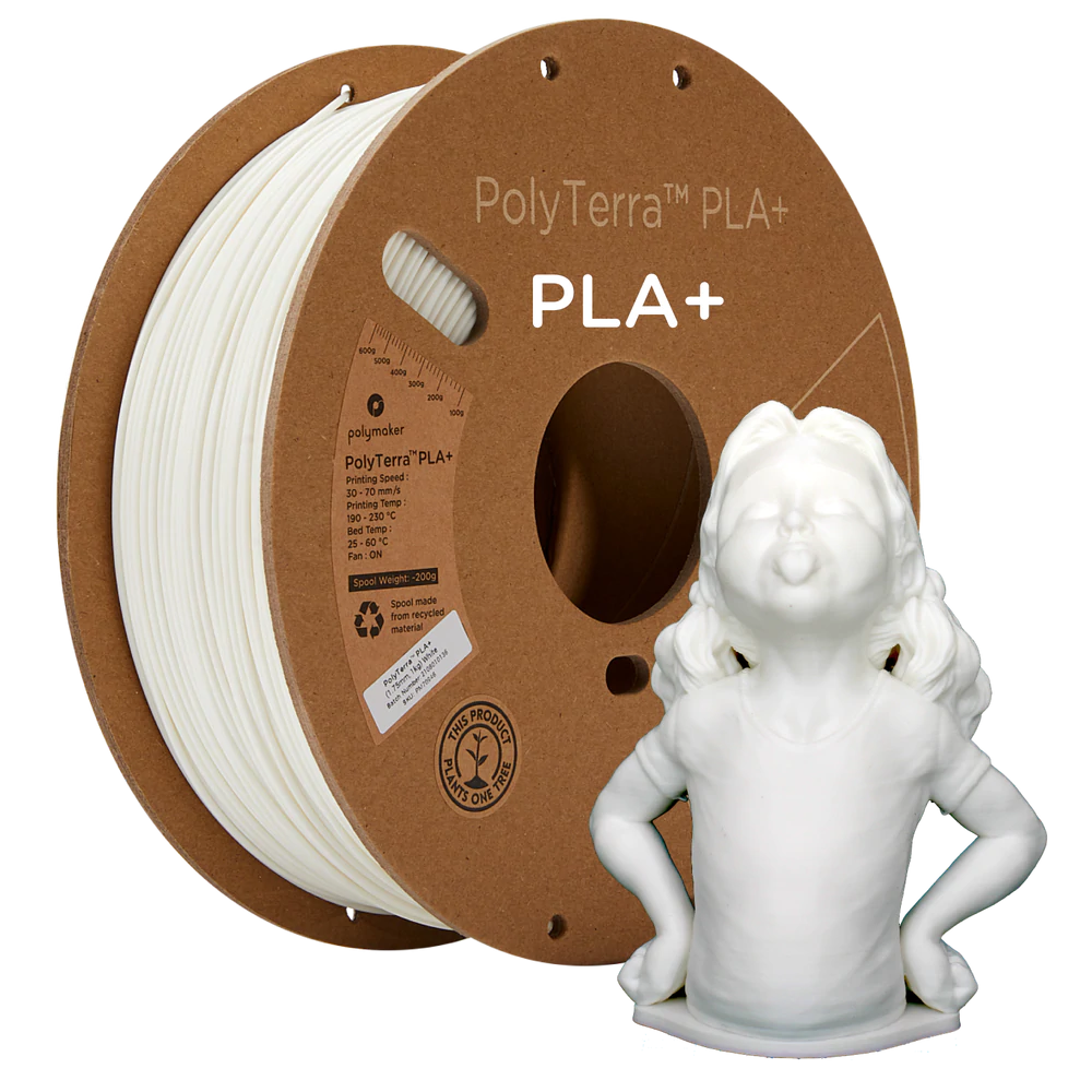 Polymaker PolyTerra PLA+ in White