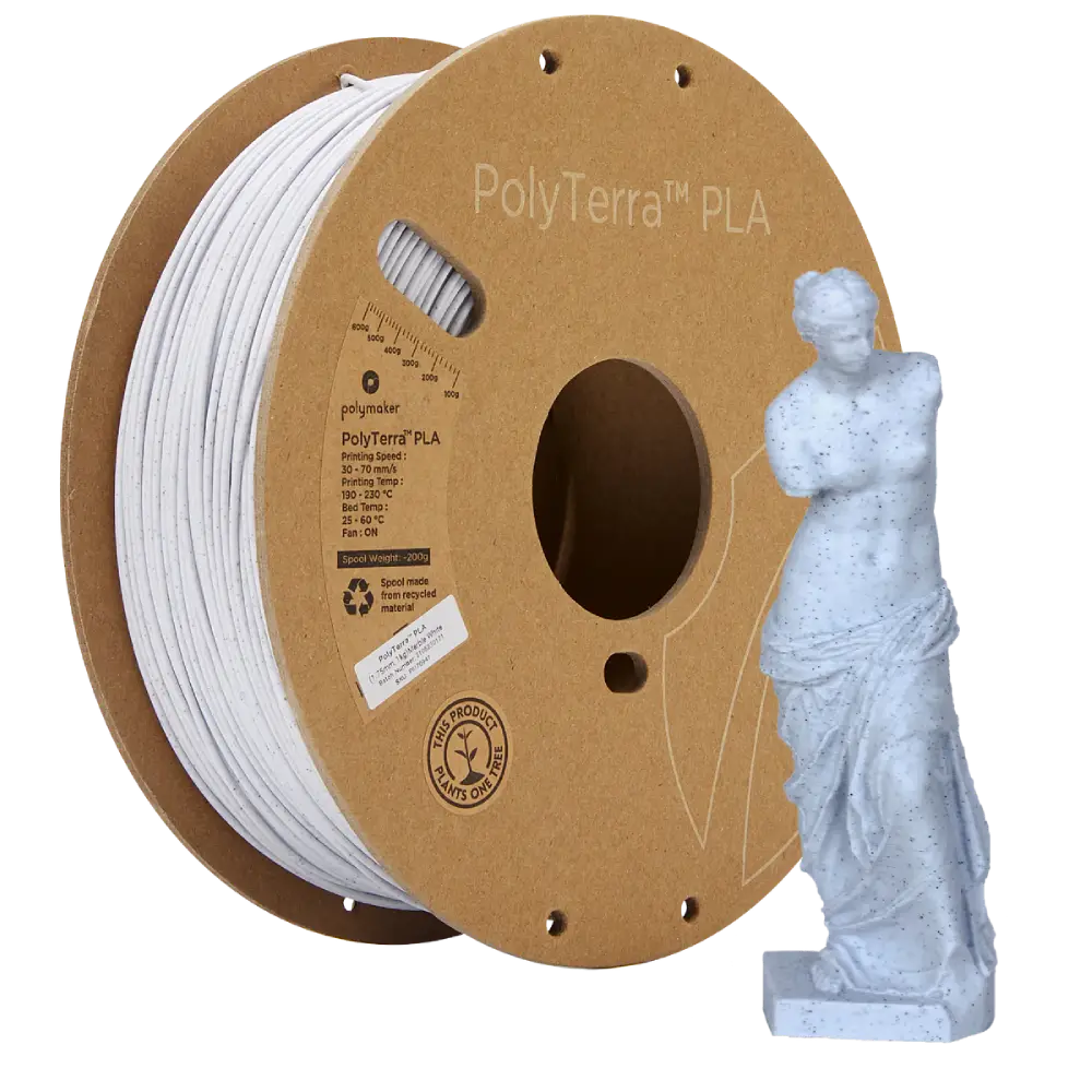 Polymaker PolyTerra PLA - Marble White