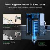 xTool D1 Pro 2-in-1 Kit: Blue Laser & Infrared Laser