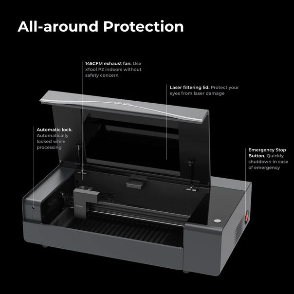 xTool P2S 55W CO2 Laser Engraver - Ultimate 3D Printing Store